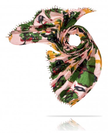 Палантин Женский W40-GRANDE.FLEUR/ROSE